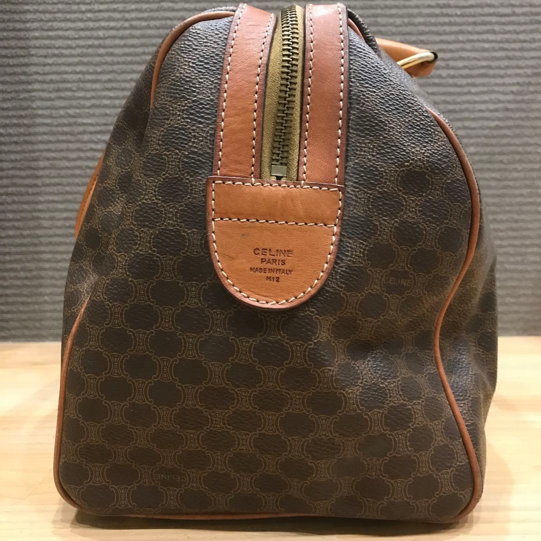 CELINE セリーヌ ボストンバッグ マカダム柄 ヴィンテージ