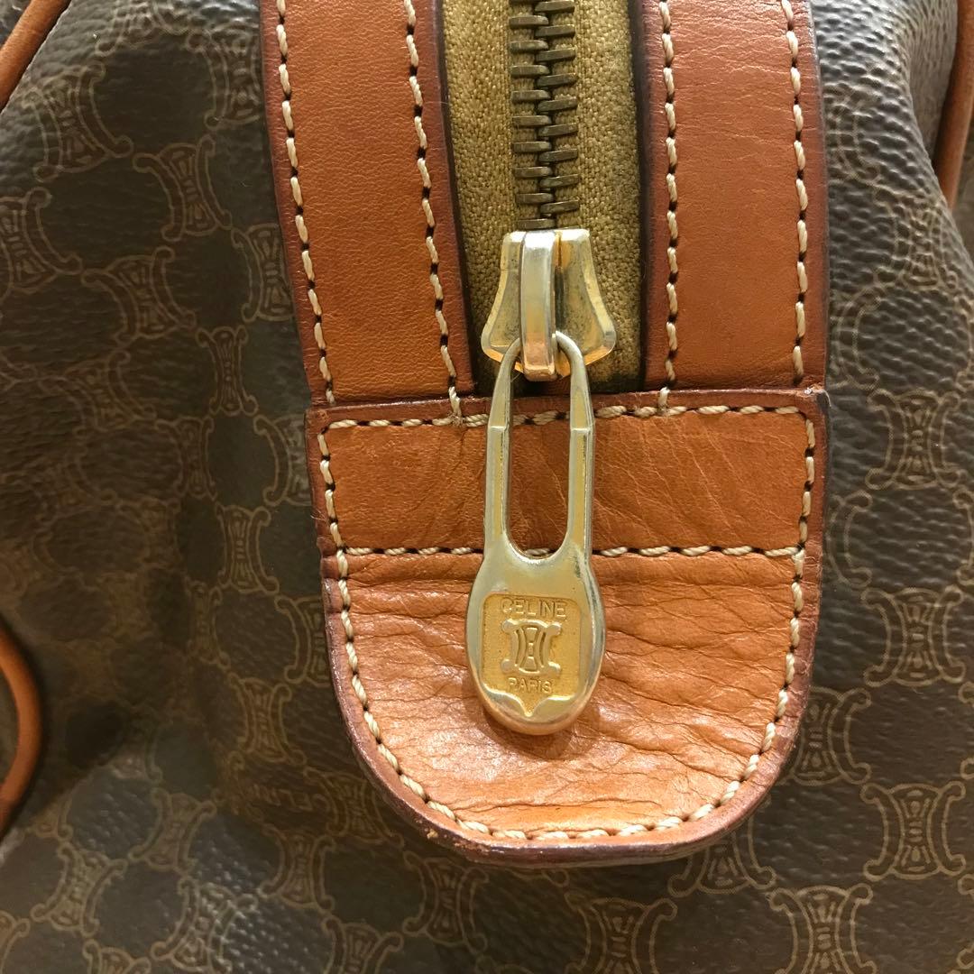 CELINE セリーヌ ボストンバッグ マカダム柄 ヴィンテージ