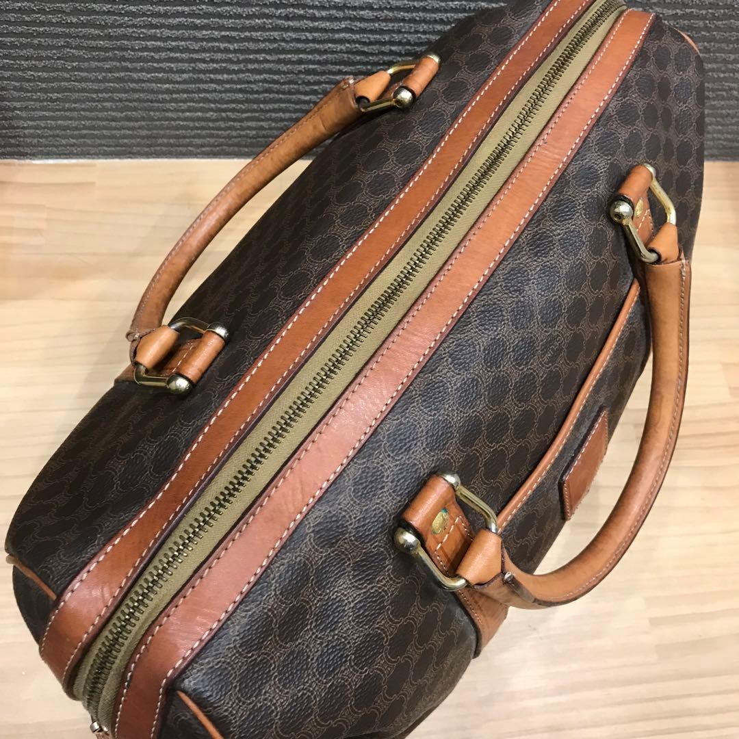 CELINE セリーヌ ボストンバッグ マカダム柄 ヴィンテージ
