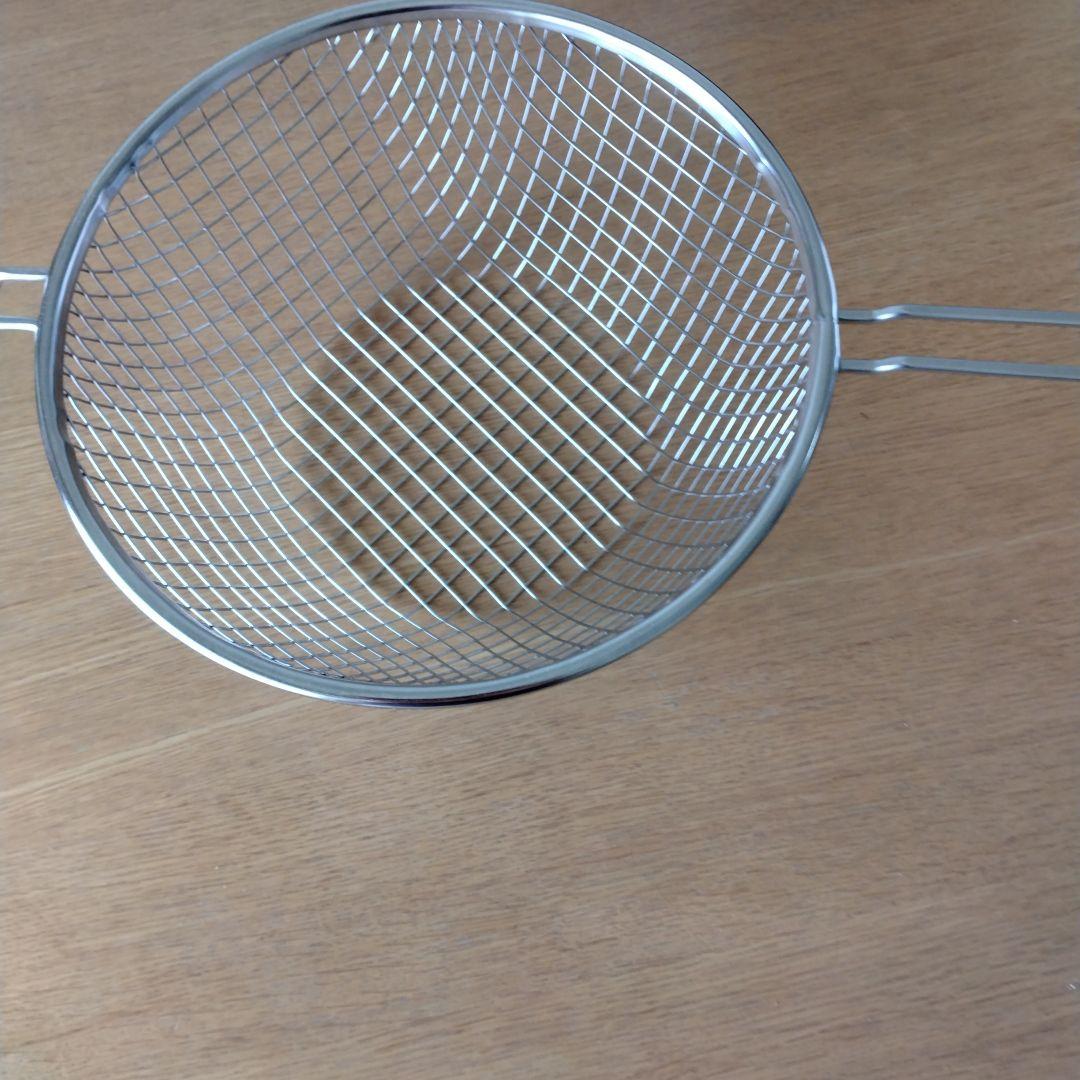 週末お値下げ【超美品】鉄揚げ鍋セット(22cm)　la base /ラバーゼ