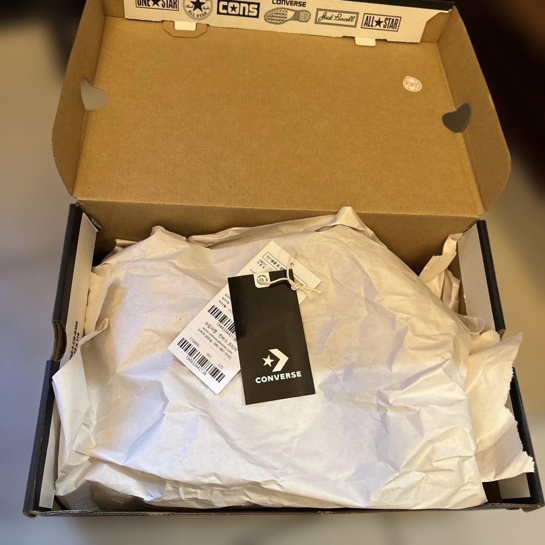 コンバースランスターモーション　ローカット黒22.5センチ