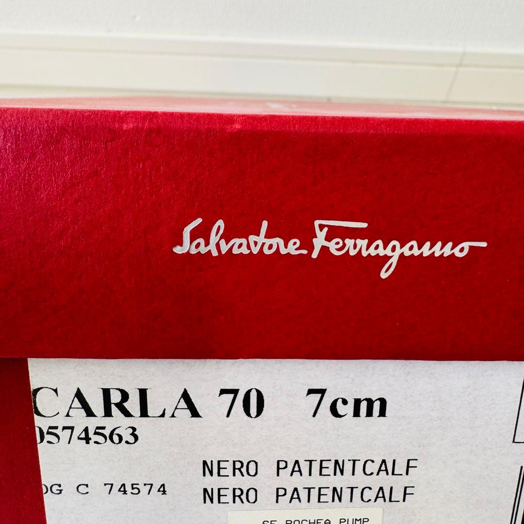 Ferragamo パンプス フェラガモ CARLA 7CM ヴァラ リボン