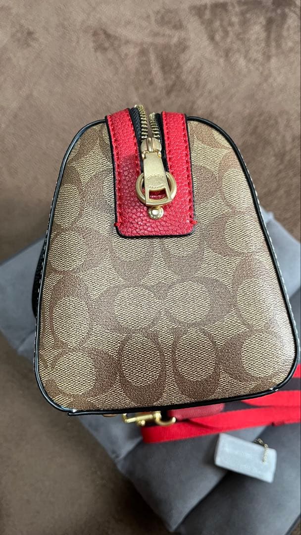 COACH コーチ 2WAY ショルダーバッグ ／ボストンバック／　スヌーピー