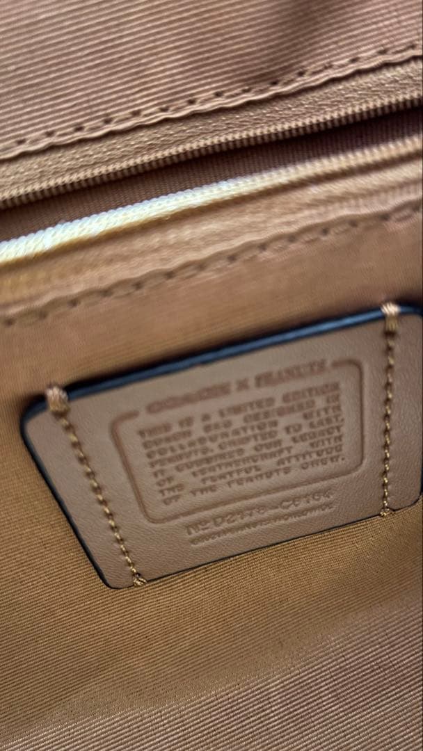 COACH コーチ 2WAY ショルダーバッグ ／ボストンバック／　スヌーピー