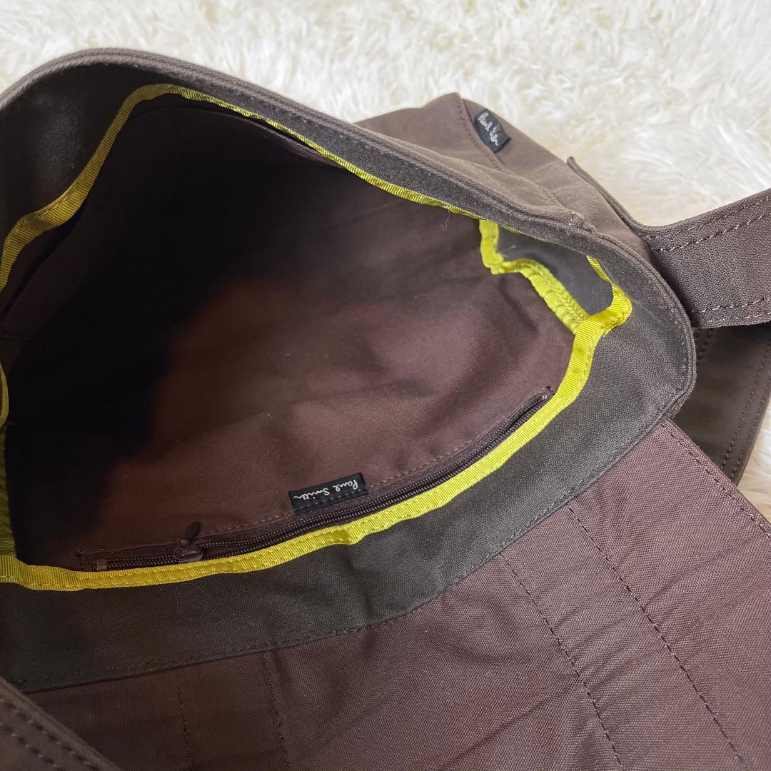 美品 Paul Smith ショルダーバッグ メッセンジャーバッグ キャンバス