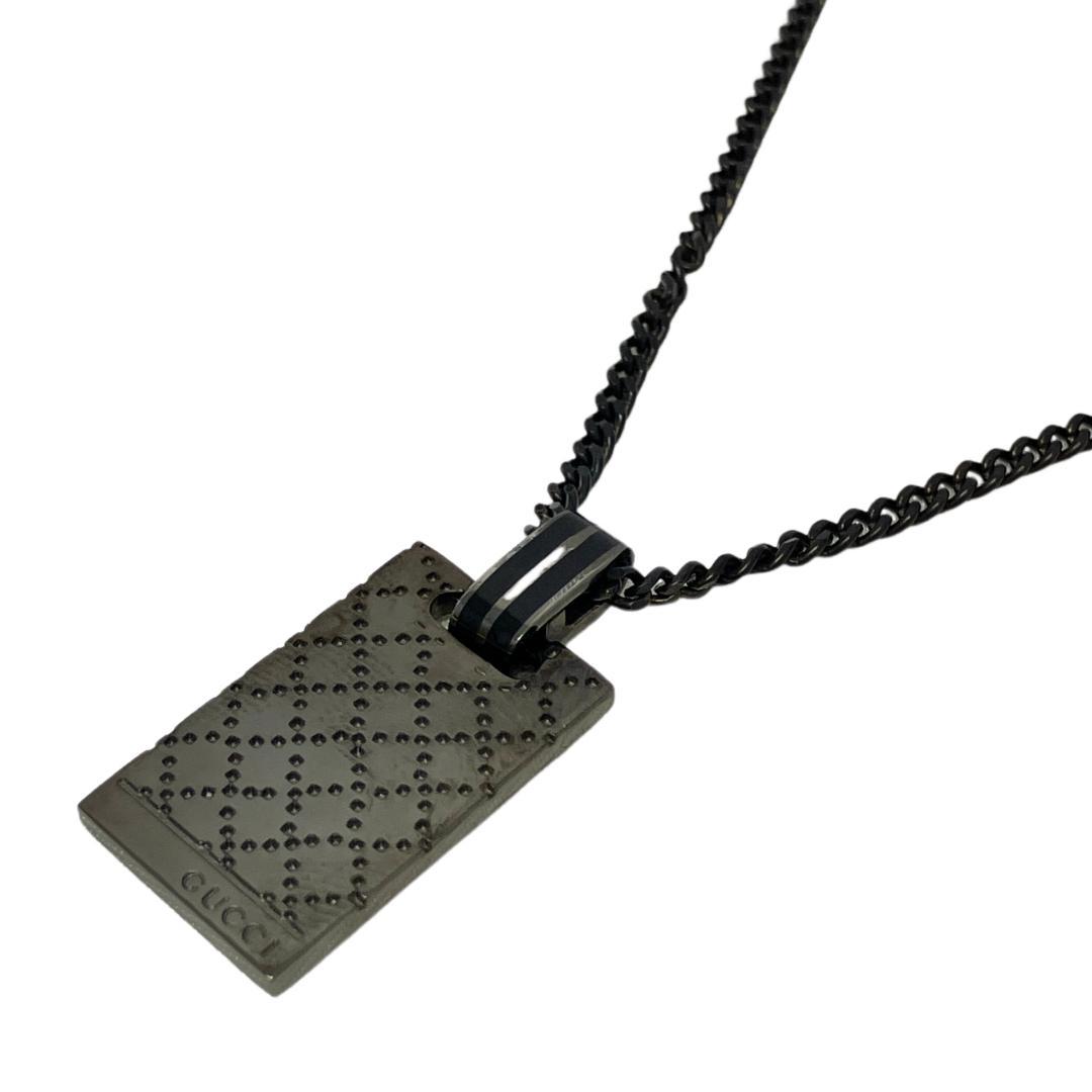 新品未使用 GUCCI グッチ ネックレス ウルトラブラック シルバー 925