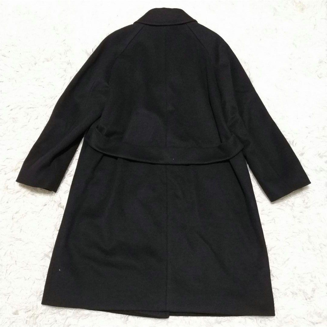 高級　ポールスミス　ロングコート　ダブル　チェスターコート　ベルト　裏地ピンク
