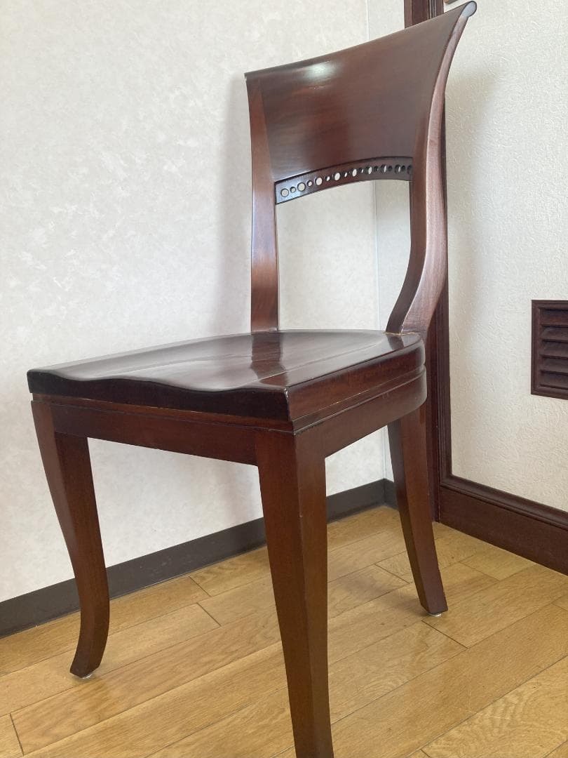 クラシック木製チェア ダークブラウン