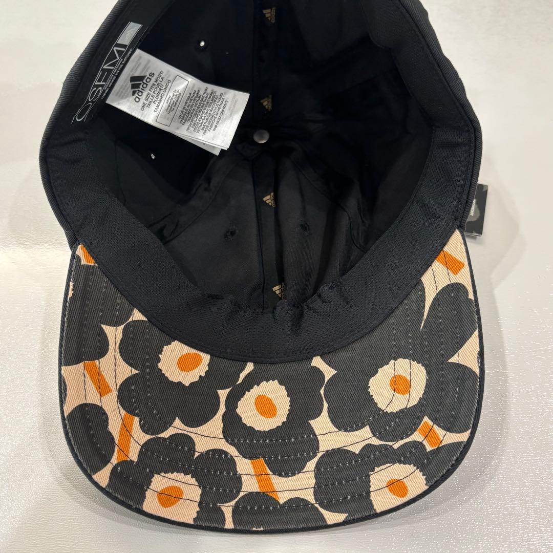 【新品未使用】marimekko adidas キャップ レディースサイズ 黒