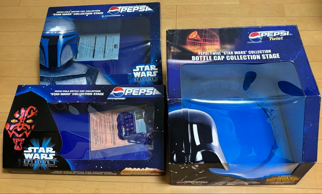 スターウォーズ　ボトルキャップ　ステージ付きコンプリートセット