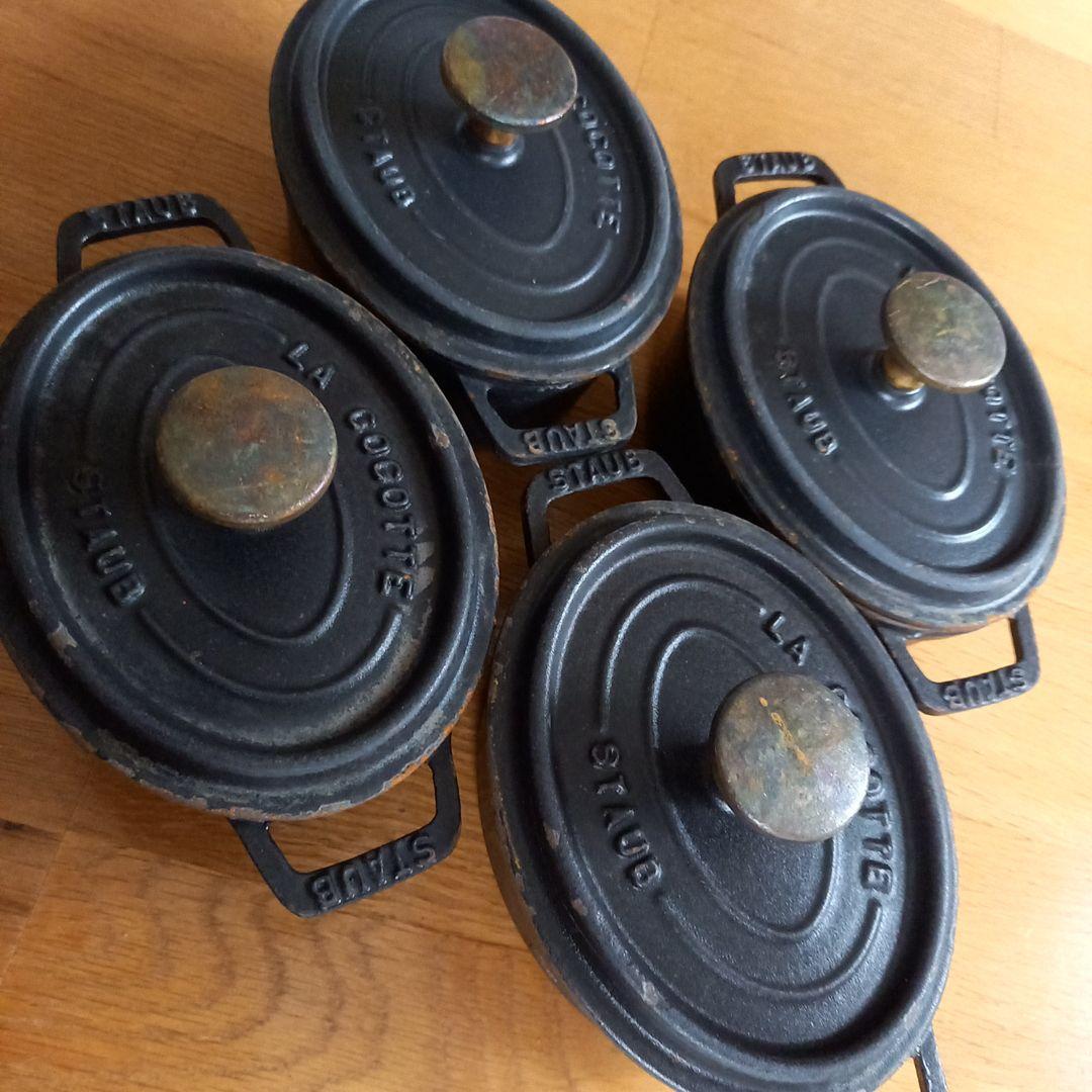 う*o様 STAUB LA COCOTTE 鋳鉄製オーバル鍋　4個セット