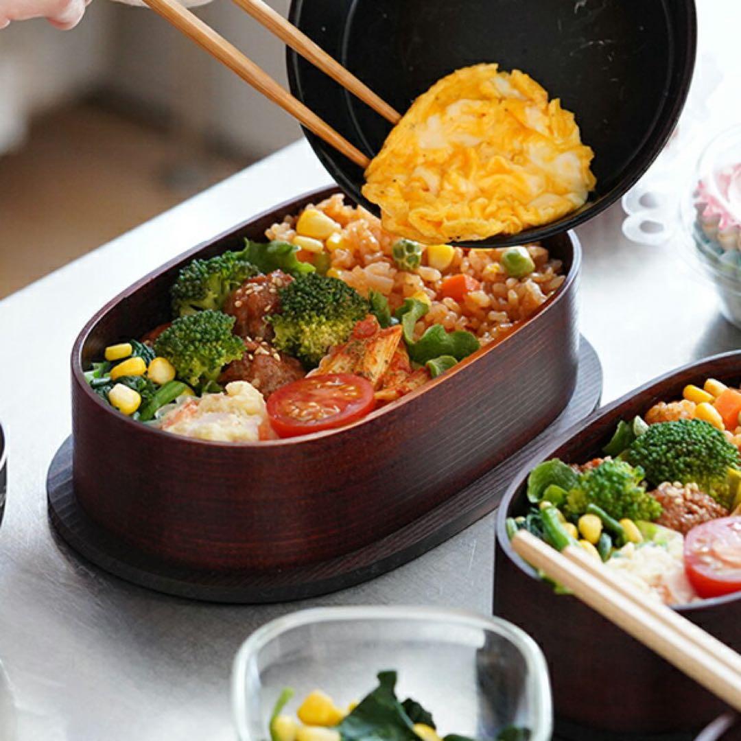 【定価17600円】大館工芸社　小判弁当　大（750ml） ふき漆