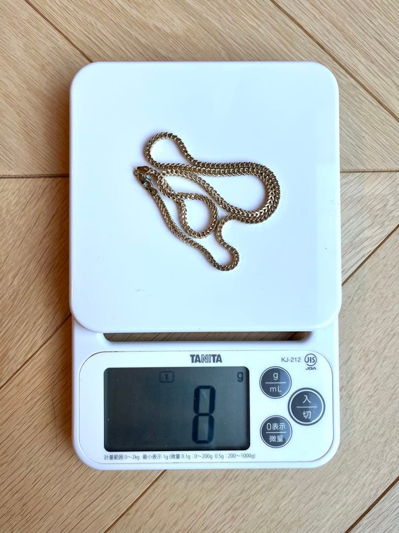 アヴァランチ 10K イエローゴールド フランクリンネックレス 幅2.8mm