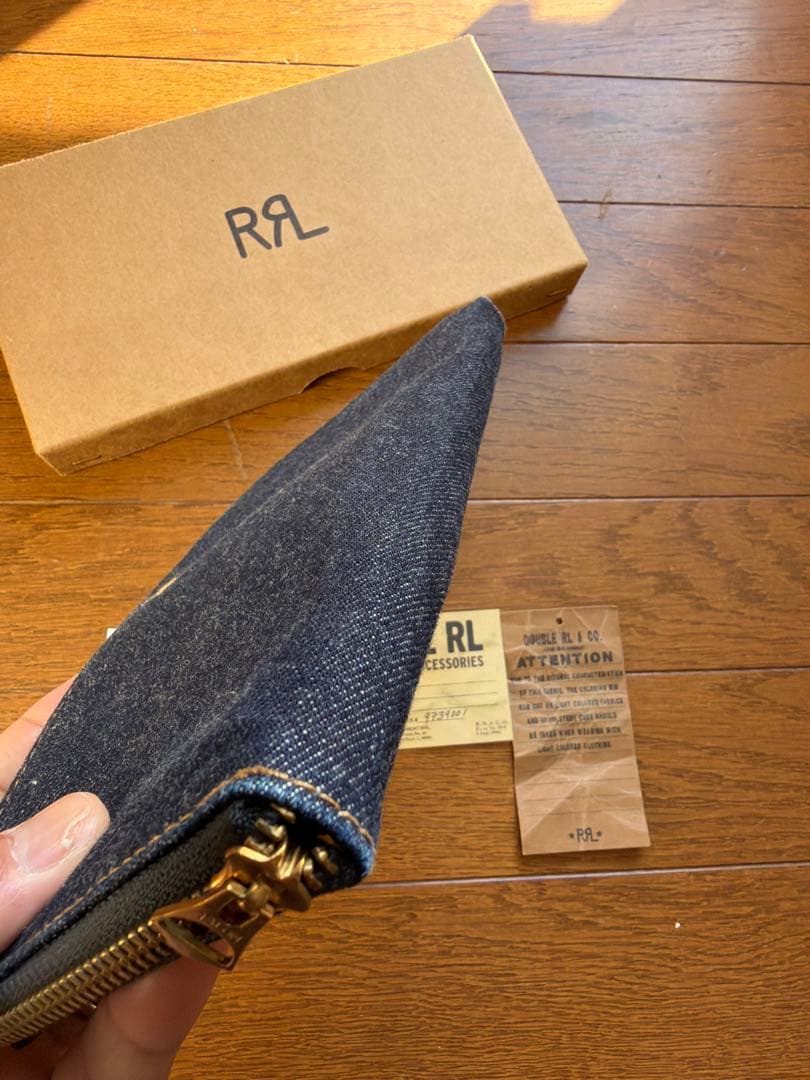 RRL デニム長財布 ジッパータイプ