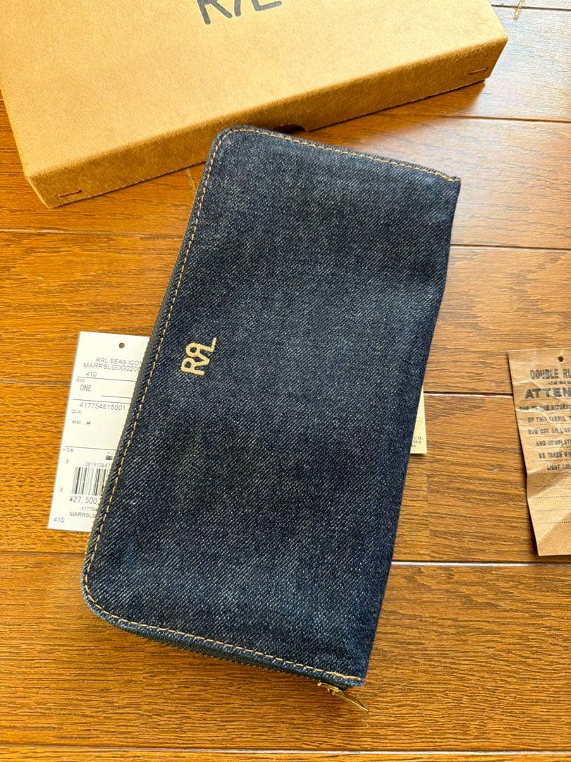 RRL デニム長財布 ジッパータイプ