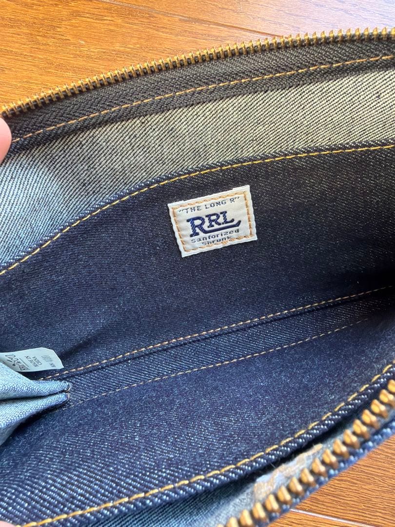 RRL デニム長財布 ジッパータイプ