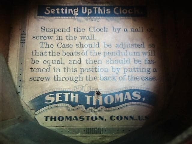 掛け時計　SETH THOMAS　　柱時計