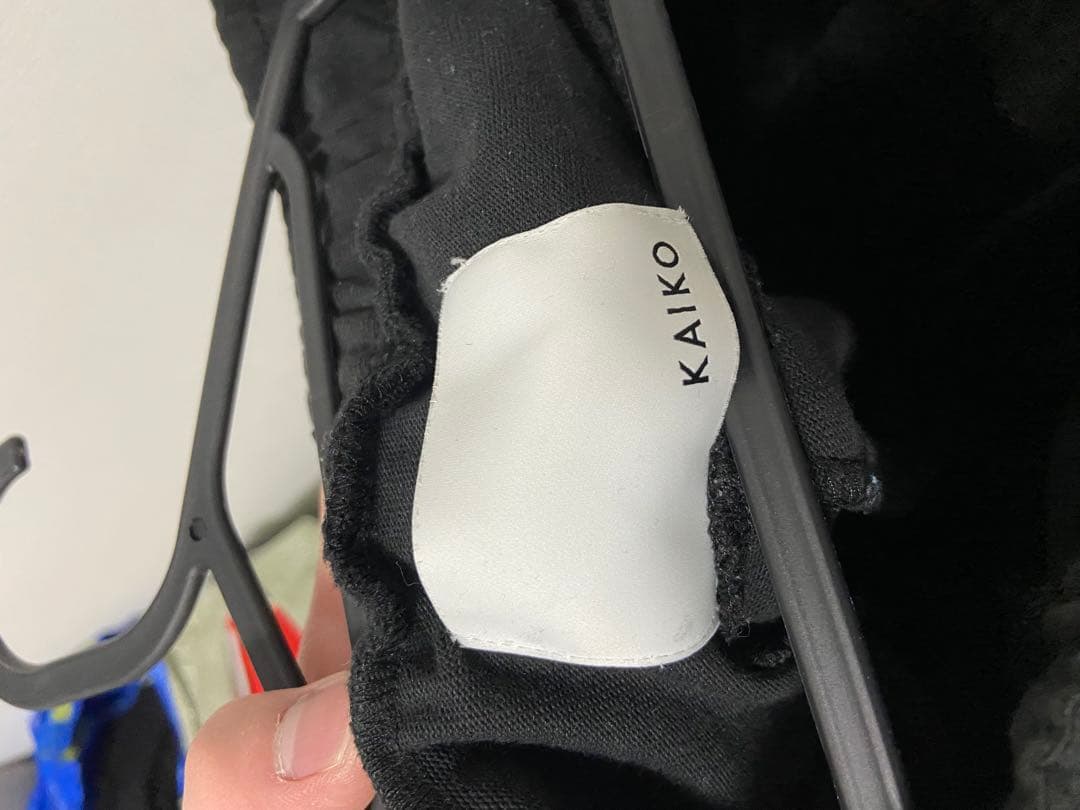 パンツ kaiko save2 washed black