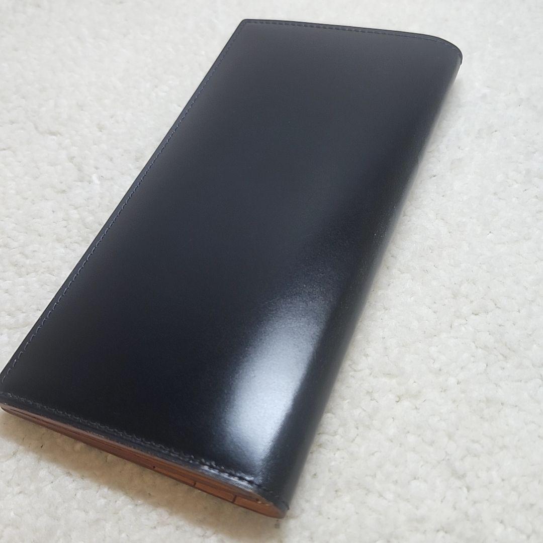 GANZO ガンゾ　コードバン　長財布　ダークネイビー　美品