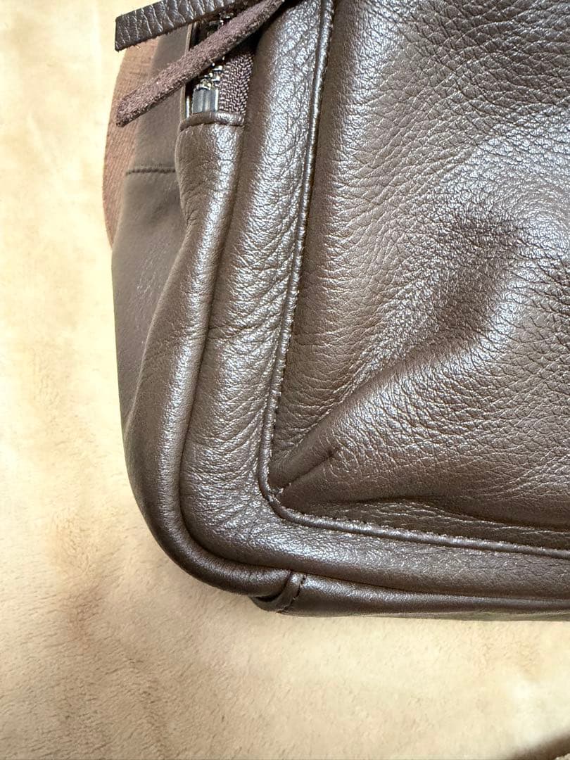 【ch!iii】 LEATHERバックパック　ブラウン