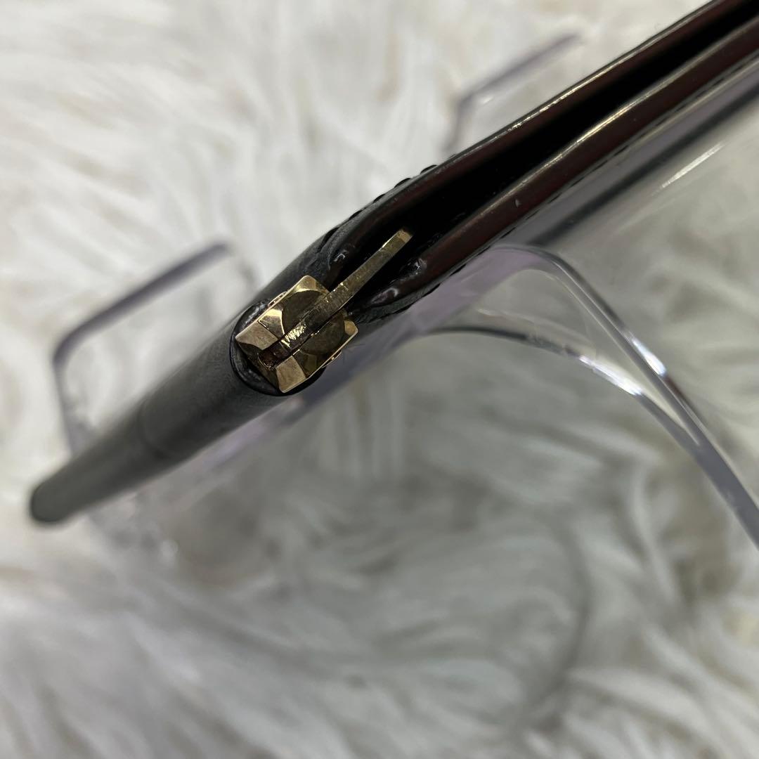 美品✨ガンゾ　GANZO マネークリップ　黒　レザー