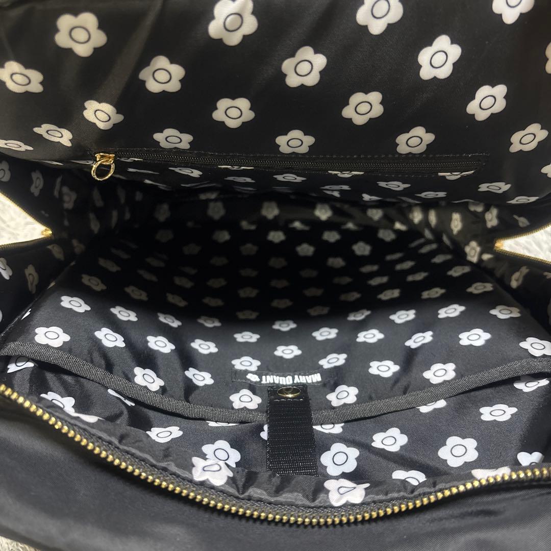 MARY QUANT ブラックナイロンリュック
