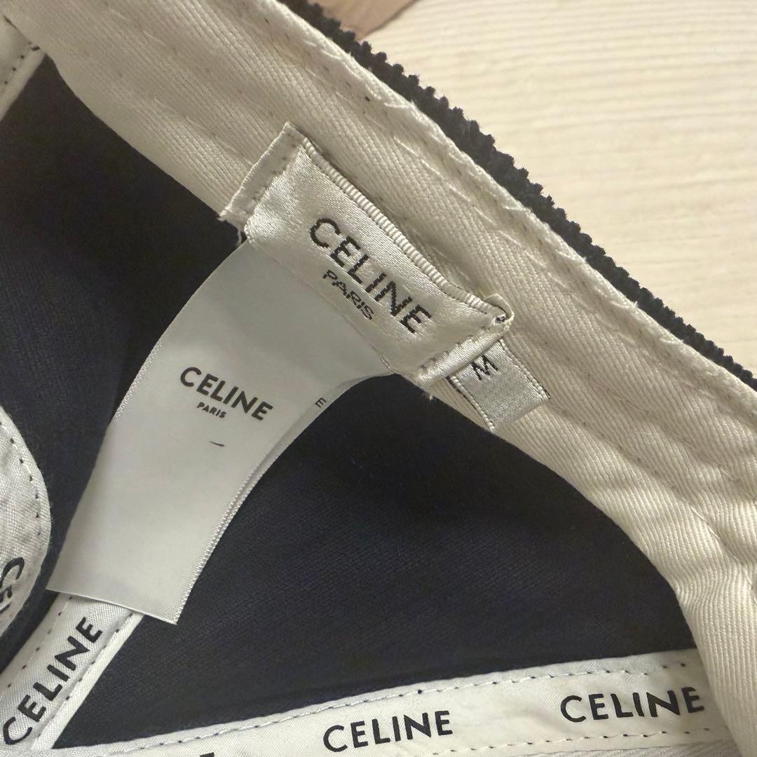 よ*ば様 CELINE セリーヌ　トリオンフベースボールキャップコーデュロイ　M