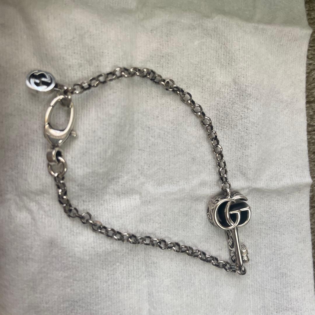 最終値下げ↓★新品★GUCCI★ダブルGブレスレット★鍵モチーフ