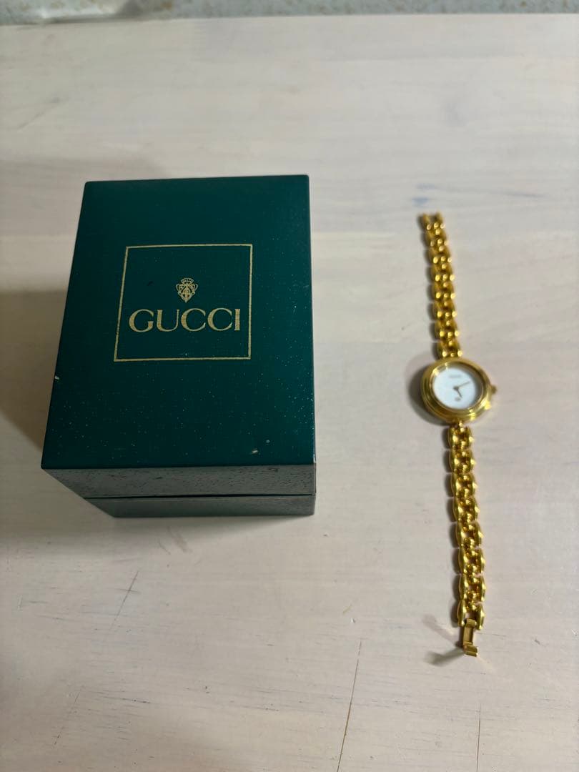 GUCCI ゴールド アナログ腕時計 カラーチェンジリング　セット