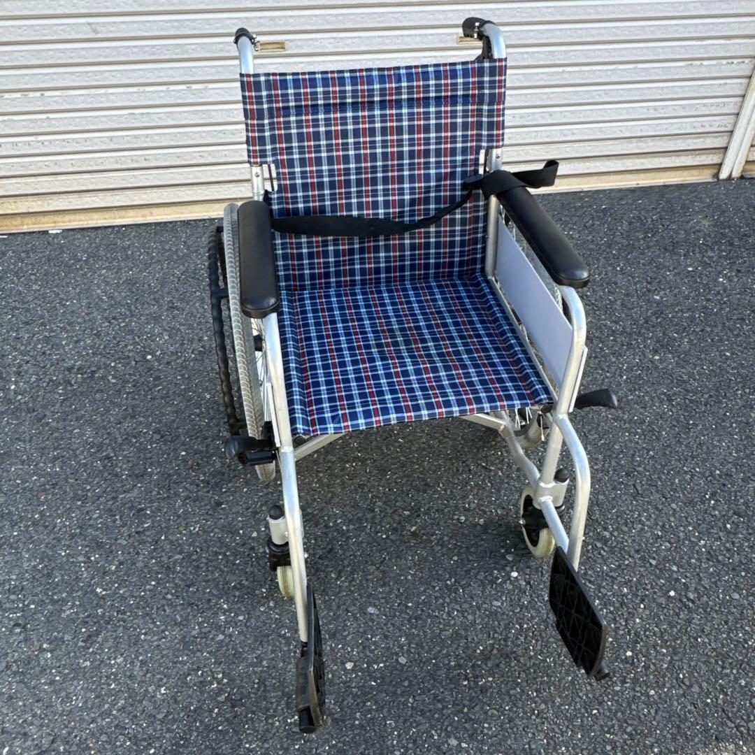 車椅子 自走式 背折れ コーナン KYR19-4058 アルミ製【A-213】