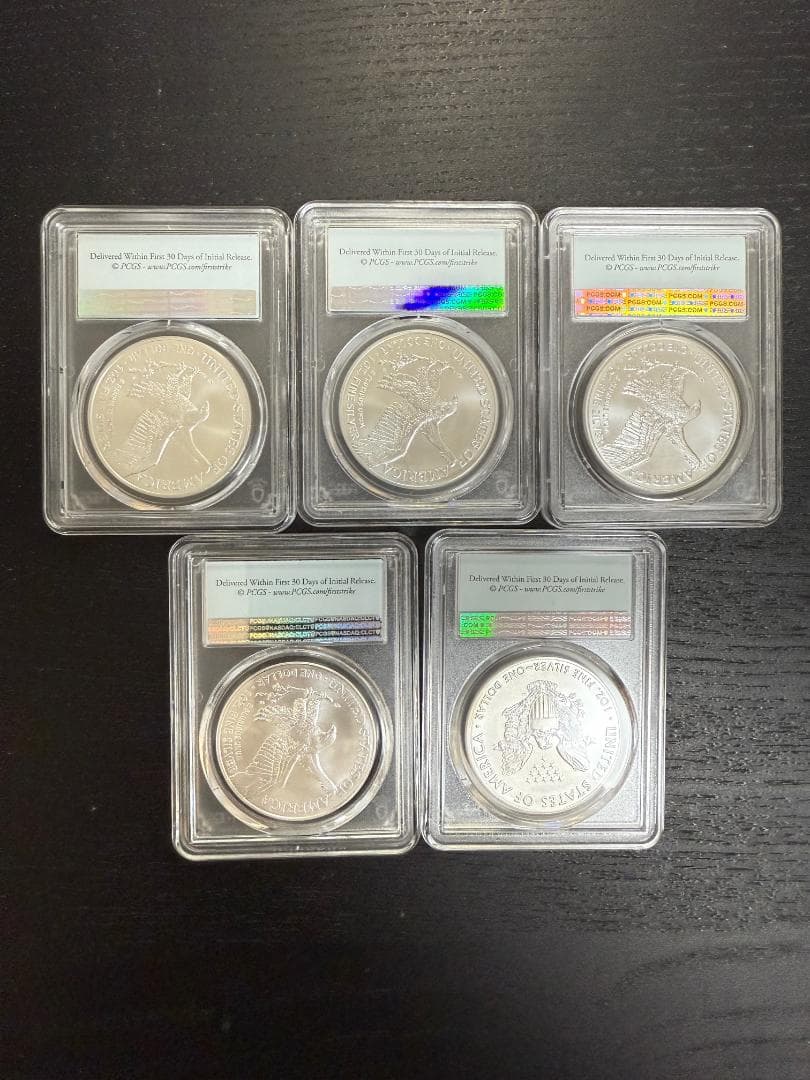 2021～2024年(新品)イーグル銀貨　PCGSS MS70セット