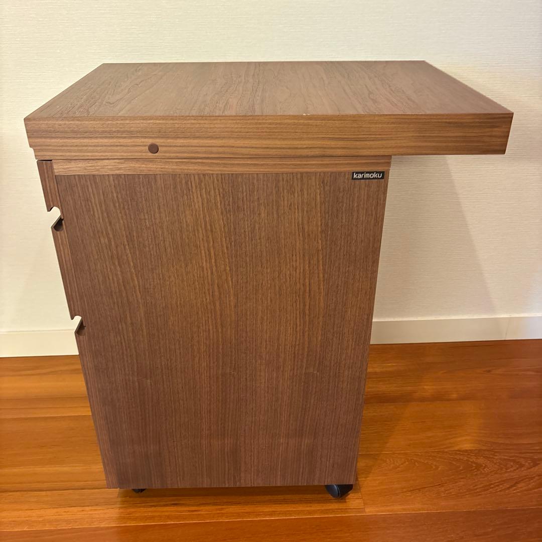 カリモク　ボナシェルタ デスクワゴン 奥行60cm用ST0057 ウォールナット