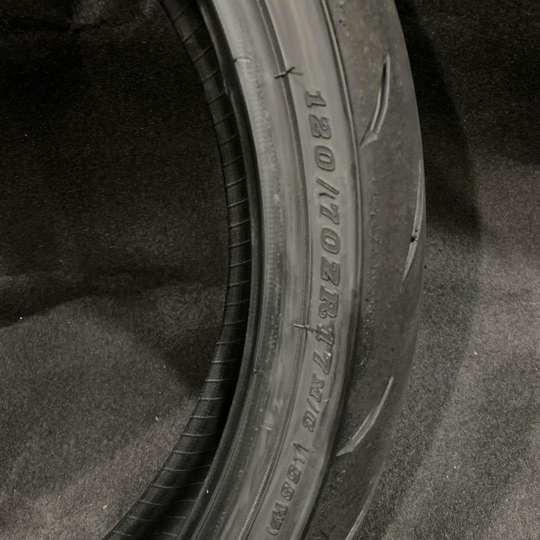 バイク17インチ ダンロップスポーツマックスQ5Ａ120/70/17フロント用1