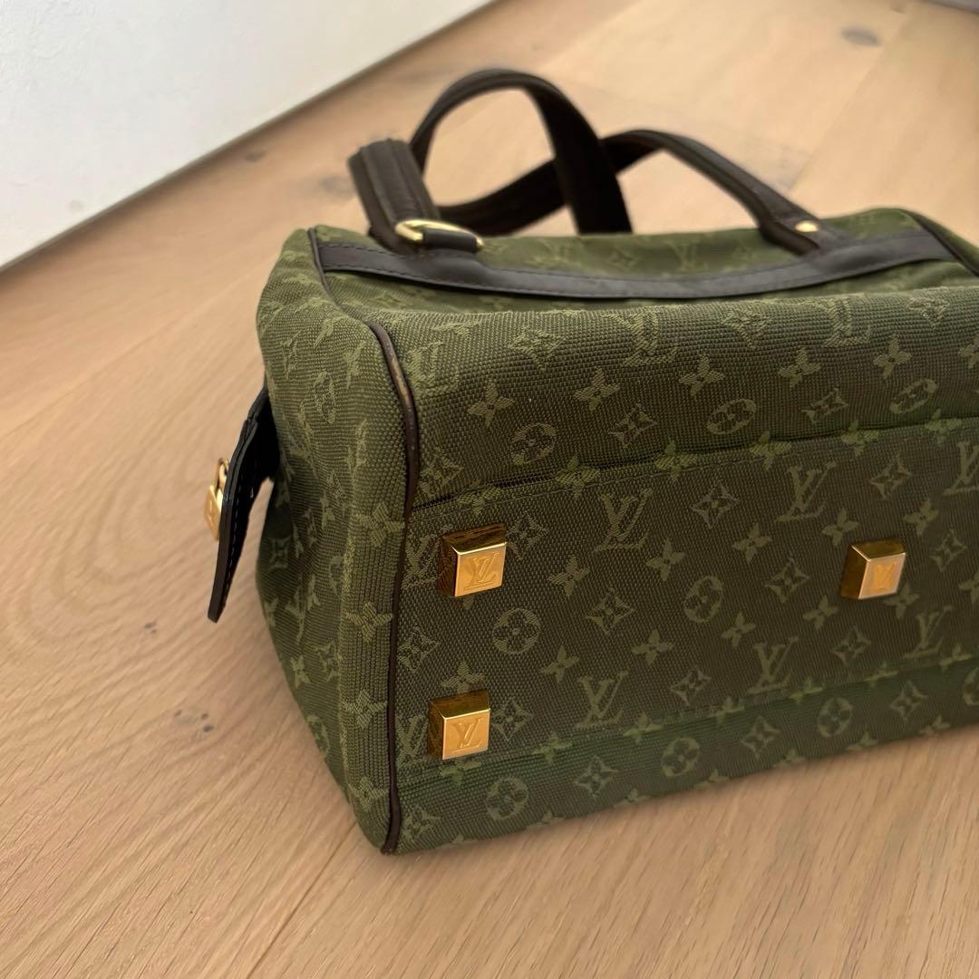 最終価格　ルイヴィトン ジョセフィーヌ　モノグラム　ボストンバッグ　グリーン