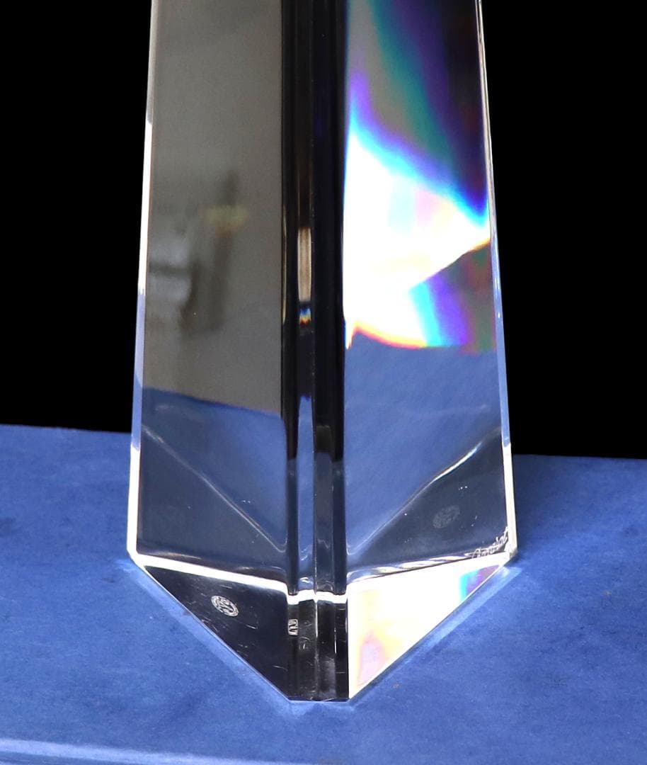 オールド・バカラ 特大作品稀少美品 45.8cm2.1kg オブジェ オベリスク