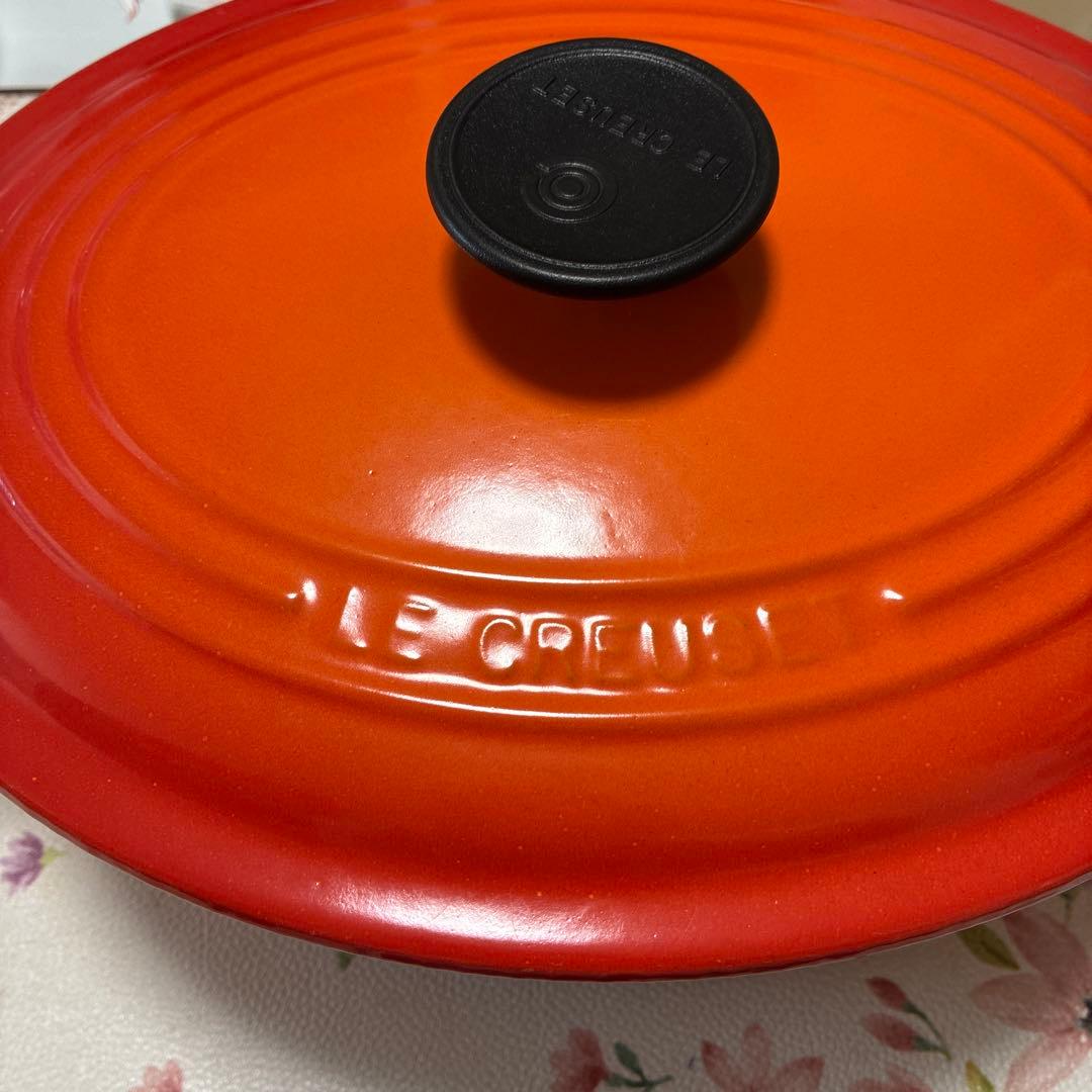 【 ル・クルーゼ 】人気のオレンジ 両手鍋ココットオーバル27cm