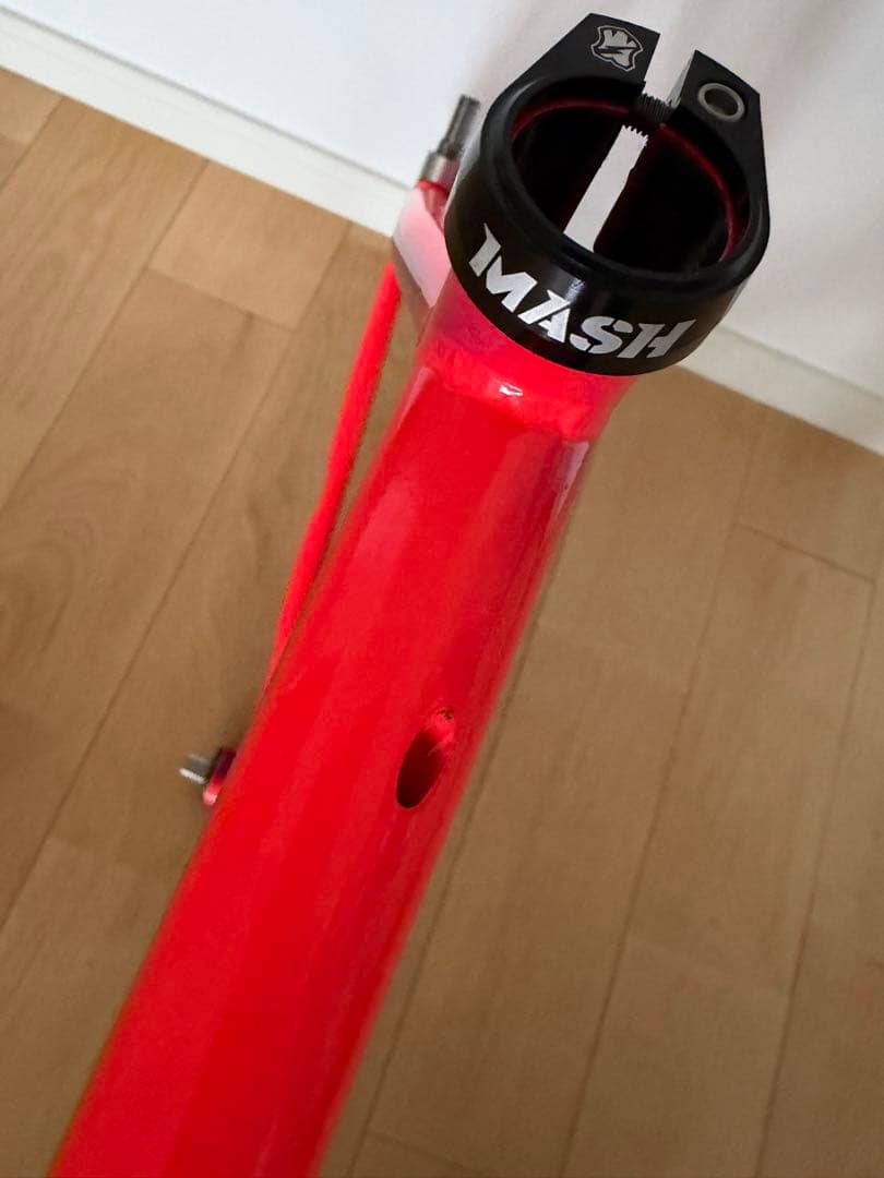 MASH STEEL ネオンフェード XSサイズ フレームセット ヘッド BB付