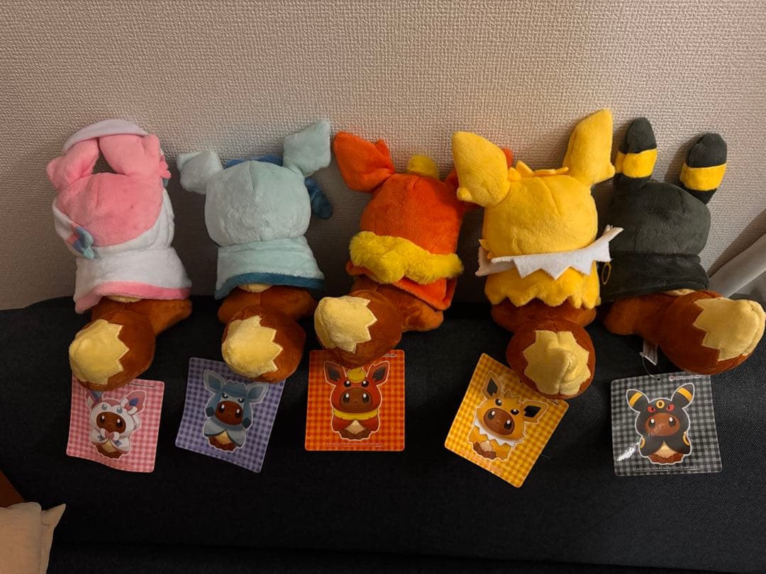 ポケモン イーブイ マスコット ポンチョシリーズ ５体セット ラスト