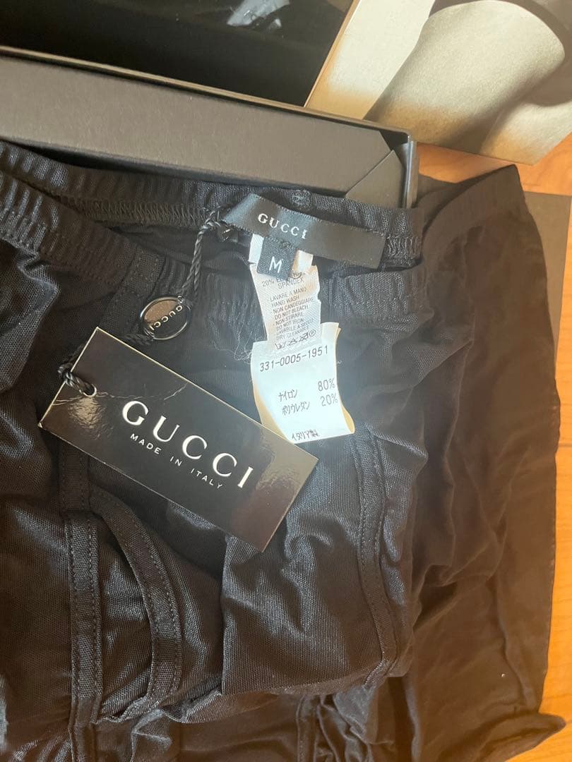 GUCCI ブラック ボクサーショーツ 1枚ブリーフタイプ1枚の2枚 セット M