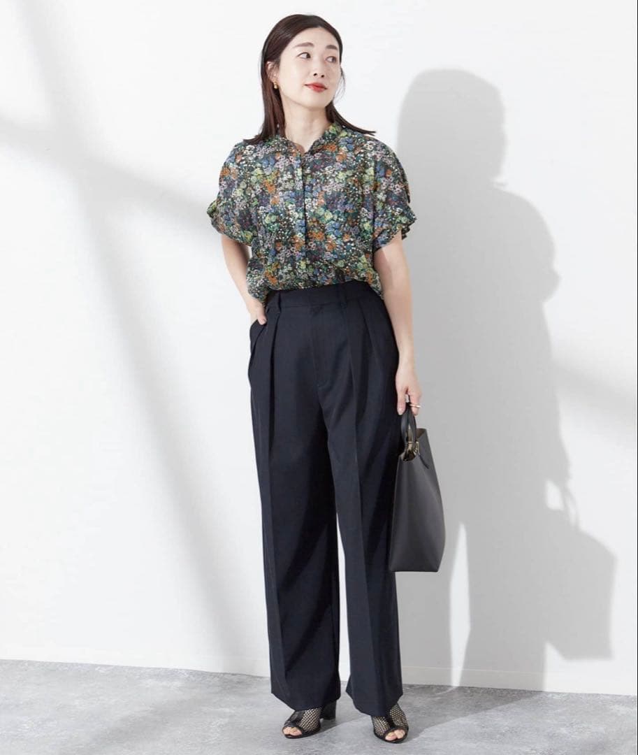 JOURNAL STANDARD L'ESSAGE タックスリーブシャツ　小花柄