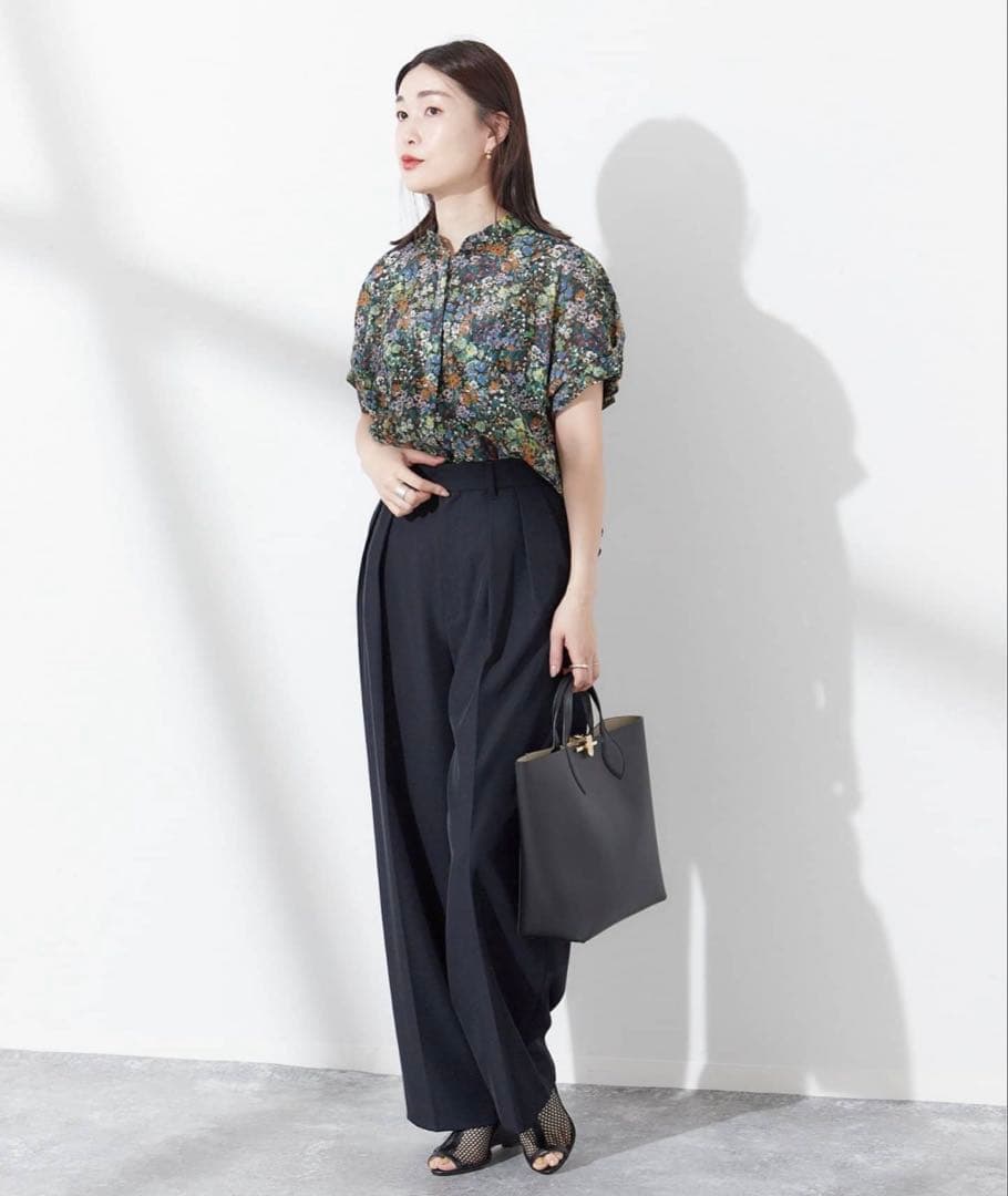 JOURNAL STANDARD L'ESSAGE タックスリーブシャツ　小花柄