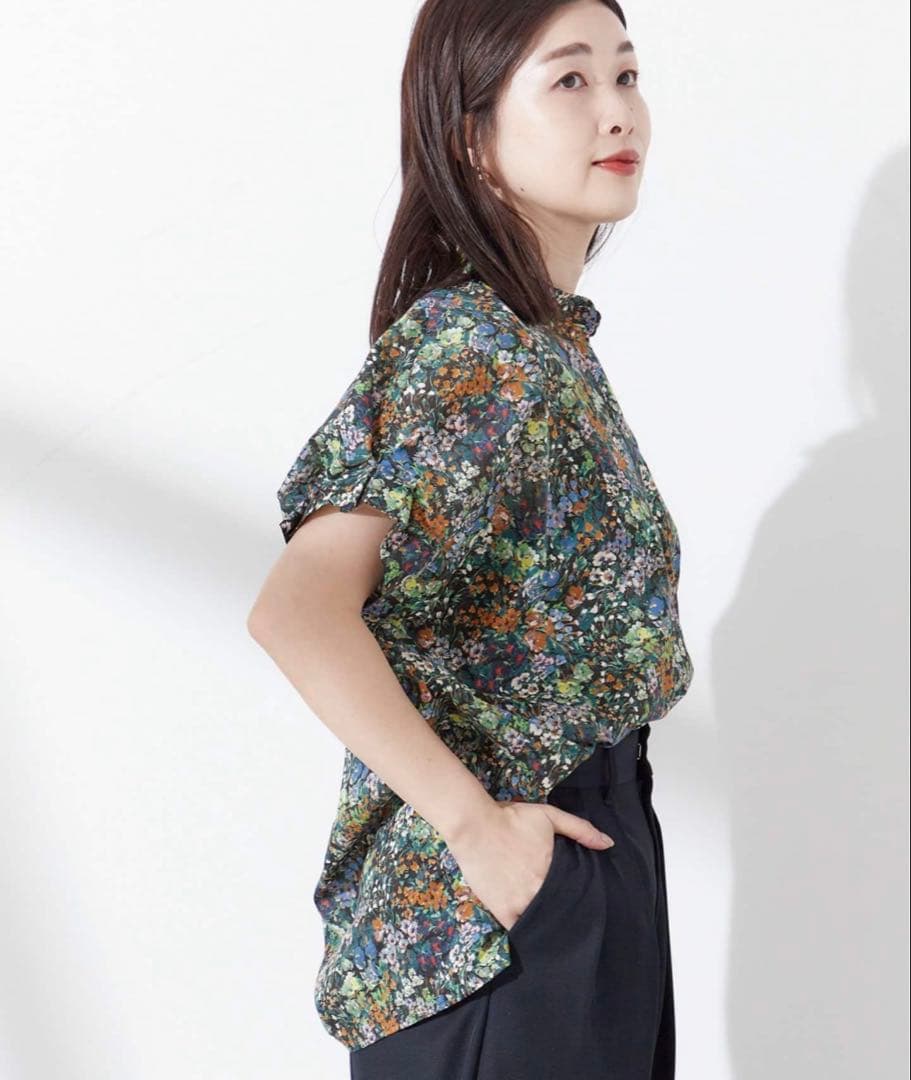 JOURNAL STANDARD L'ESSAGE タックスリーブシャツ　小花柄