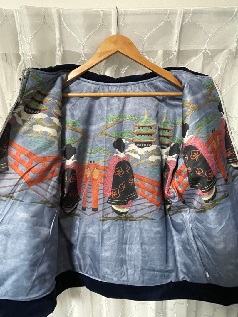 未使用近 別珍 vintage handmade 龍鷲 日本限定スカジャン 美品
