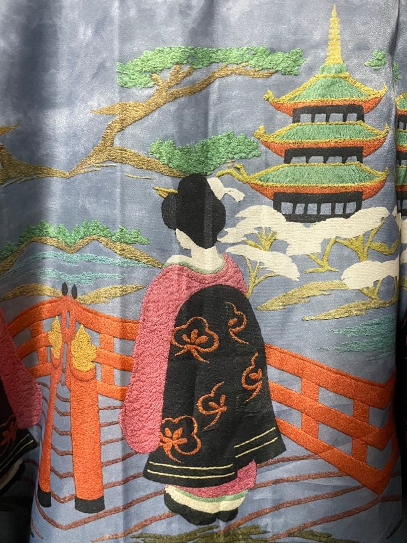 未使用近 別珍 vintage handmade 龍鷲 日本限定スカジャン 美品