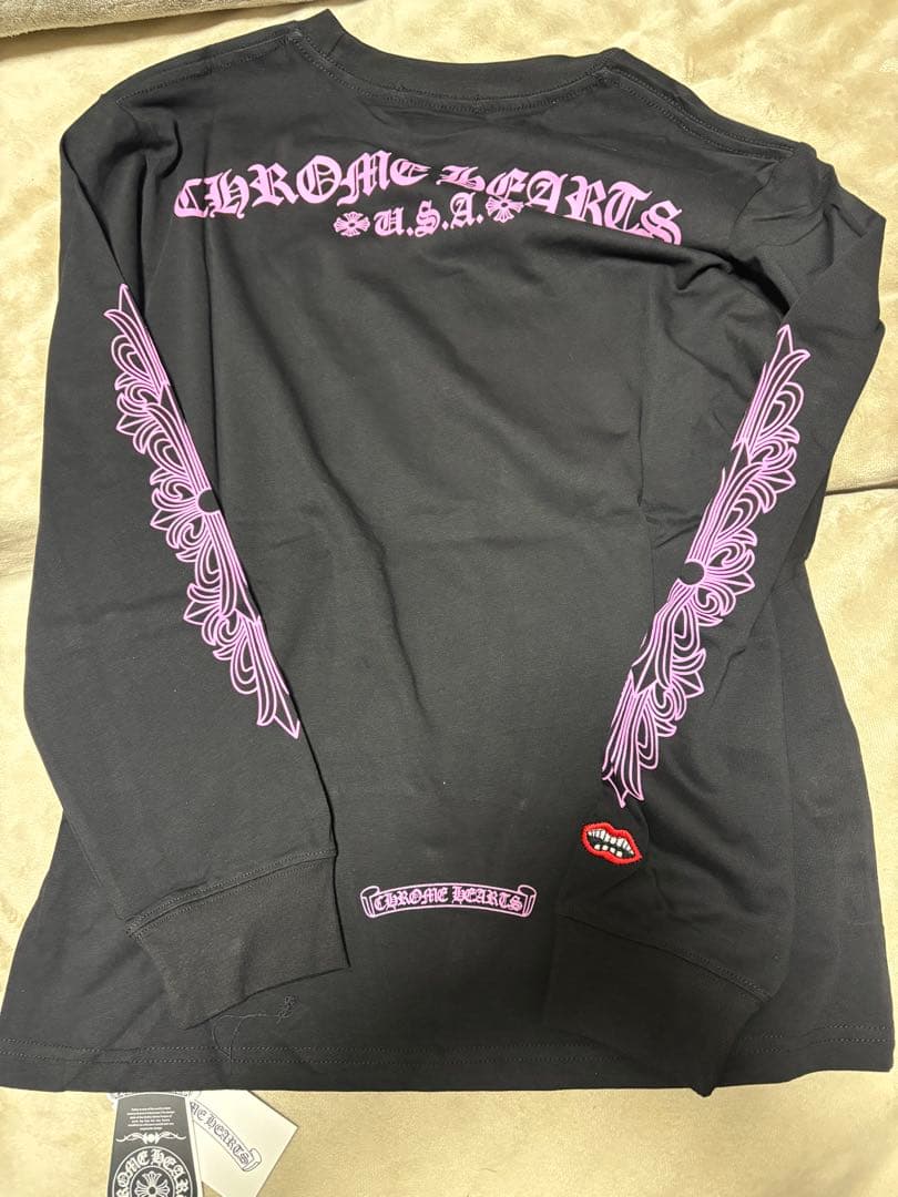 CHROME HEARTS ピンク　長袖カットソー