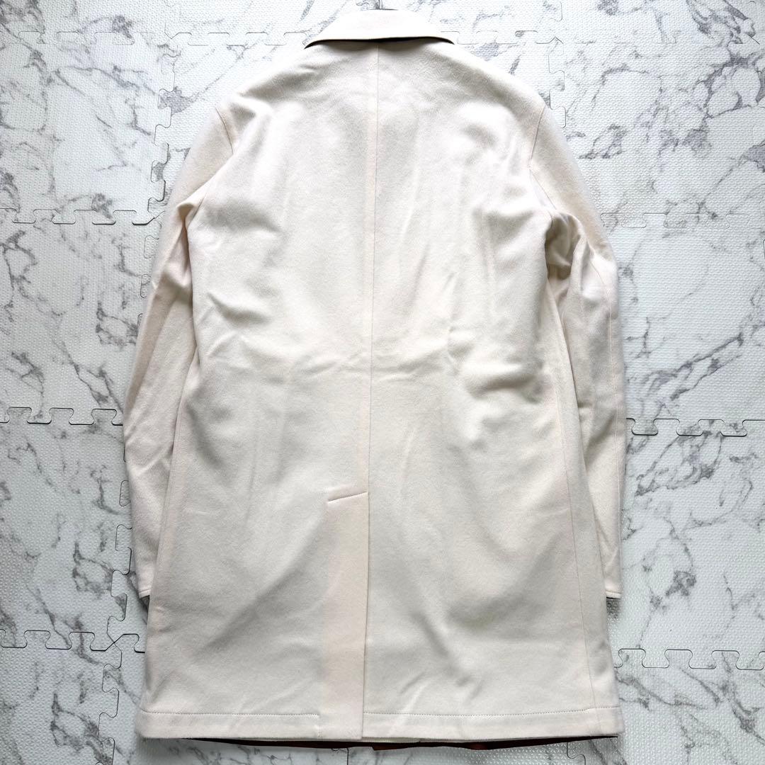 極美品✨キーレッド×ロロピアーナ カシミヤ100% リバーシブル コート 48