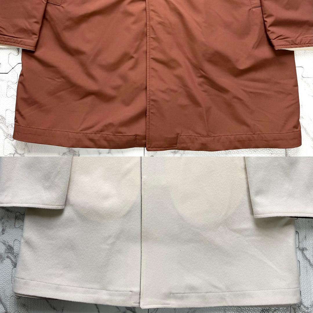 極美品✨キーレッド×ロロピアーナ カシミヤ100% リバーシブル コート 48