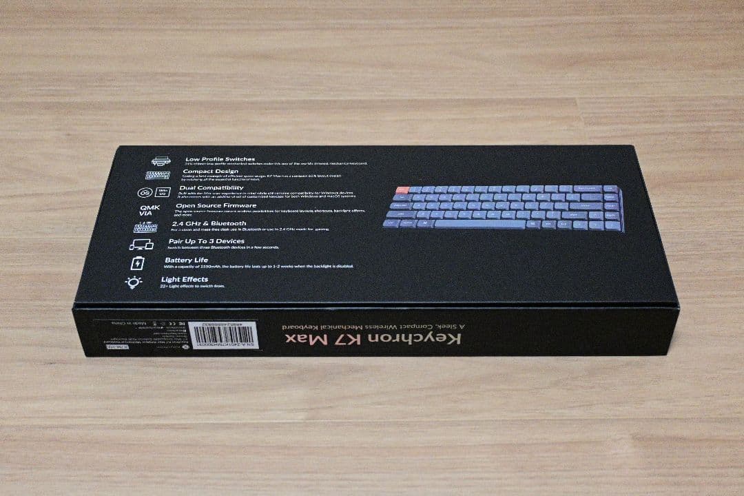 Keychron K7 Max 茶軸 ホットスワップRGB ＆ バナナ軸 セット