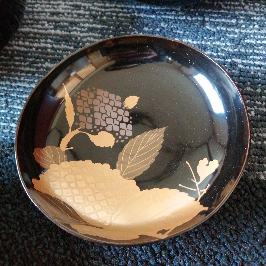 輪島塗　盛上金蒔絵蓋付椀　10客　昭和初期