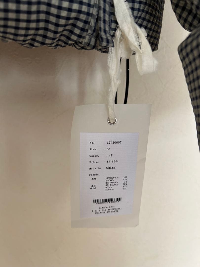 TODAYFUL Check Dawn Jacket 38ミント